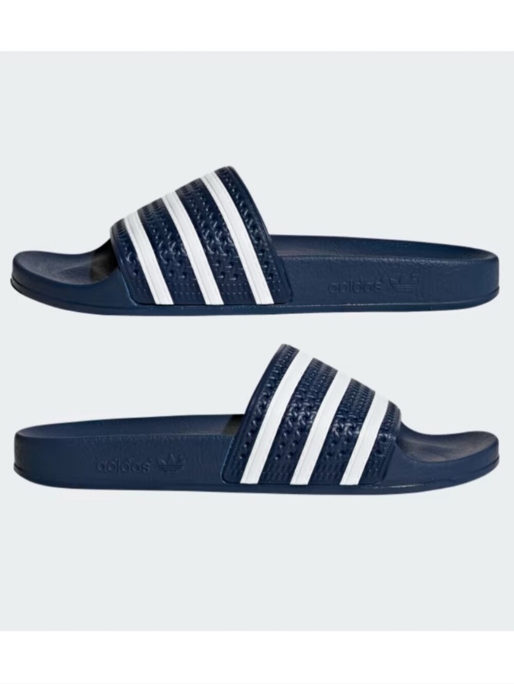 NWT Adidas Originals Mens Adilette Blue White Stripe Slide Sandals Size 13
